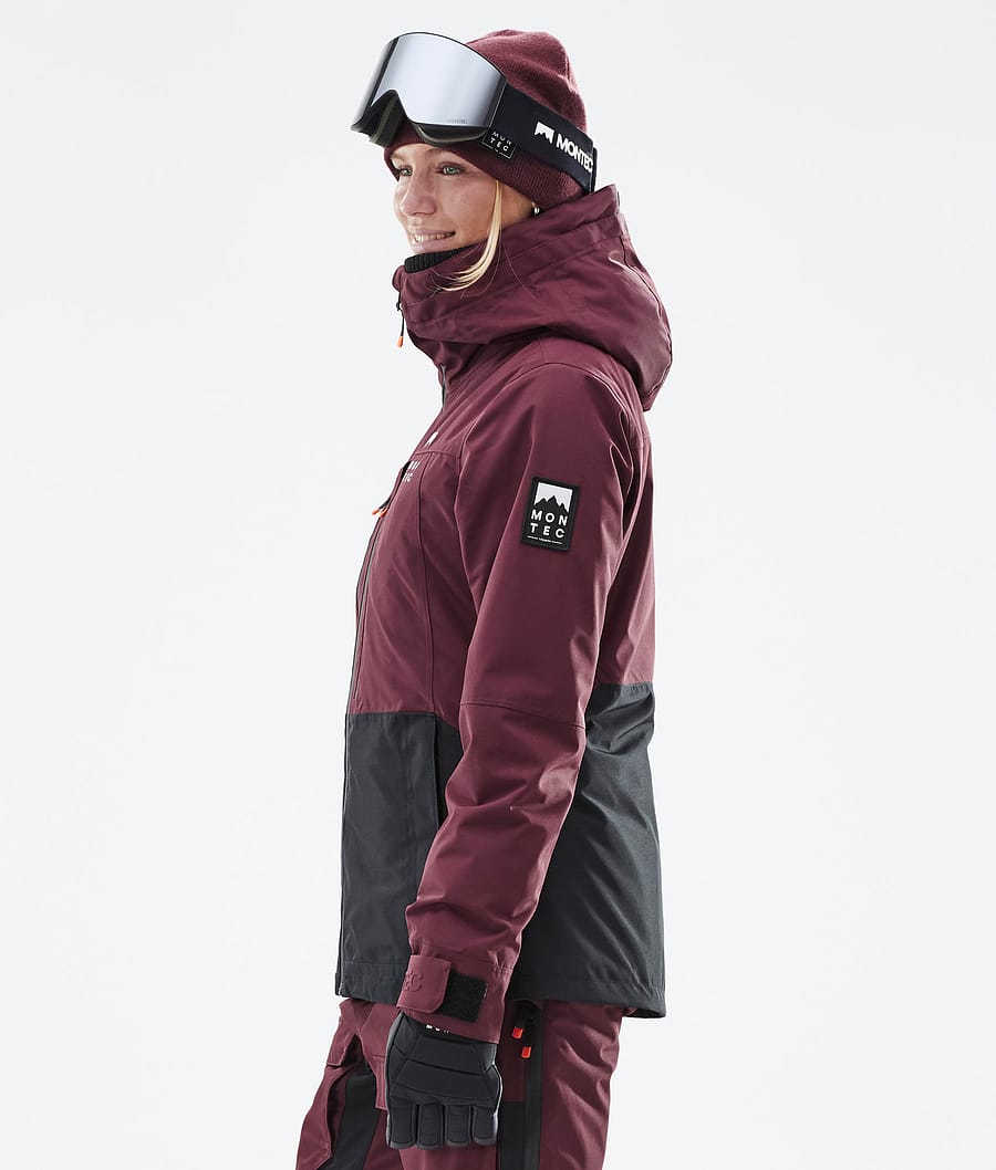 Moss W Ski Jacket Women Burgundy/Black