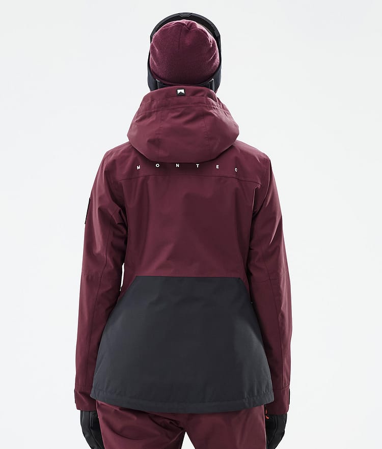 Moss W Veste de Ski Femme Burgundy/Black