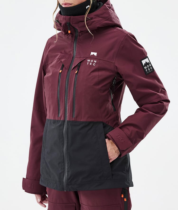 Moss W Skijacke Damen Burgundy/Black