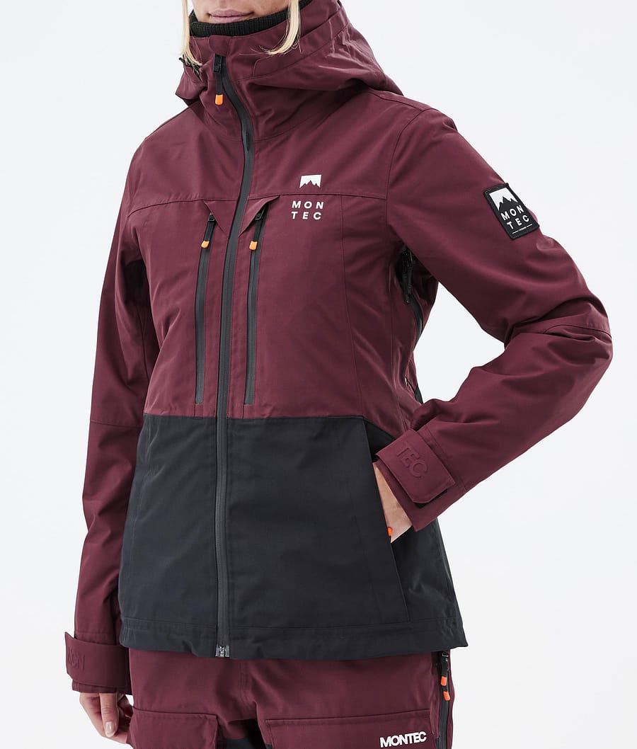 Moss W Ski Jacket Women Burgundy/Black