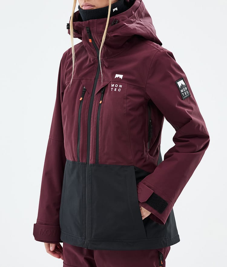 Moss W Ski Jacket Women Burgundy/Black, Image 8 of 10