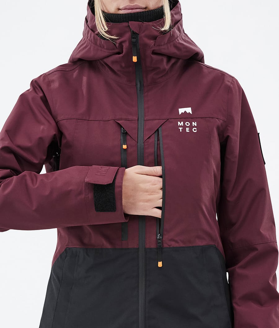 Moss W Ski Jacket Women Burgundy/Black