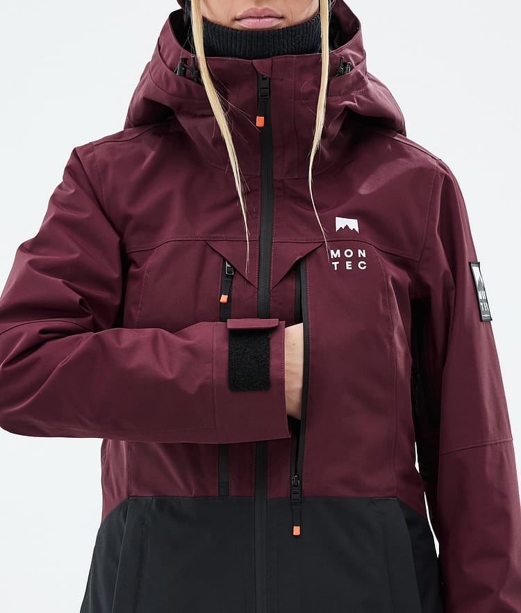Moss W Ski Jacket Women Burgundy/Black, Image 9 of 10