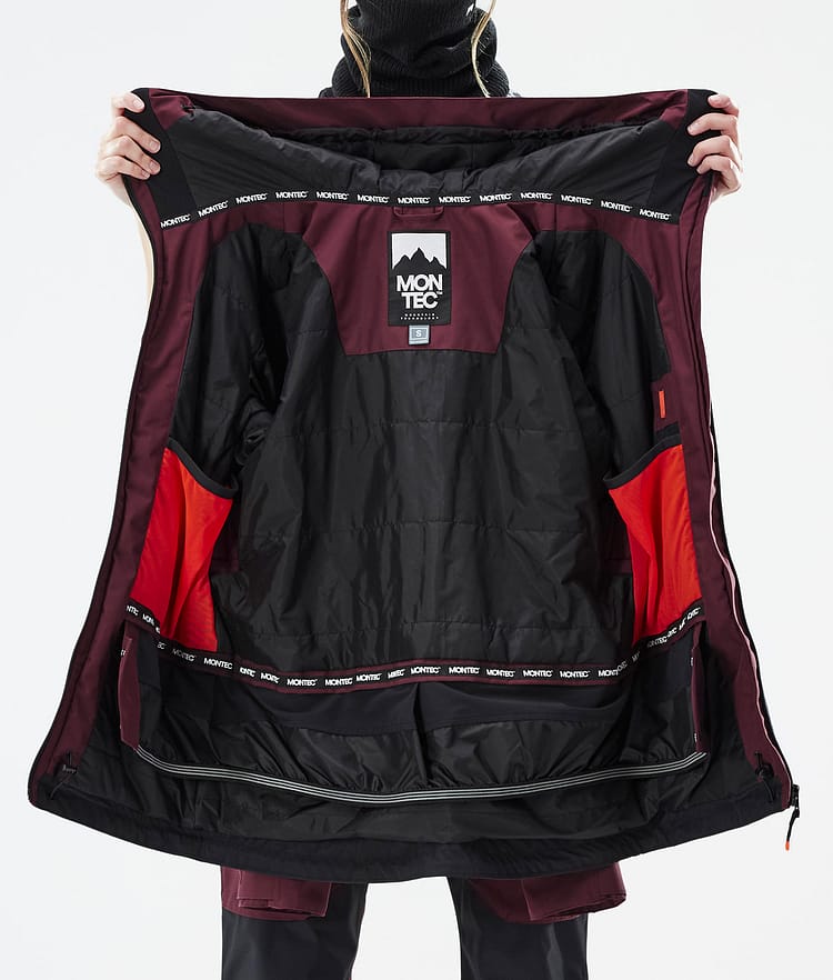 Moss W Ski Jacket Women Burgundy/Black