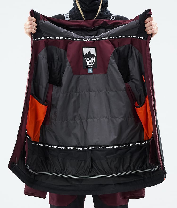 Moss W Ski Jacket Women Burgundy/Black, Image 10 of 10