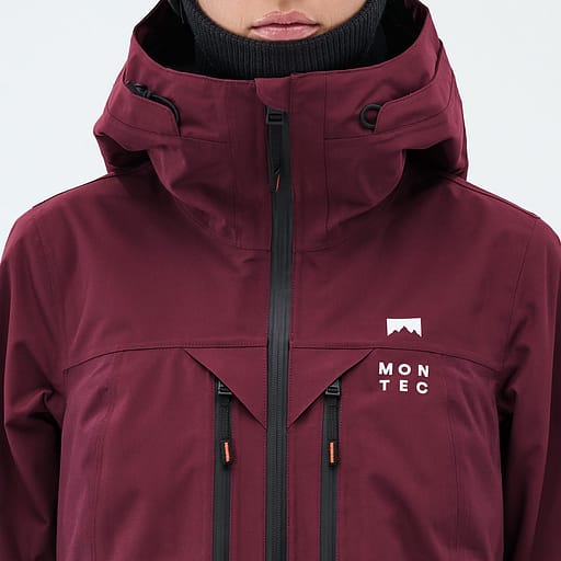 Přední zip s vnitřní klopou