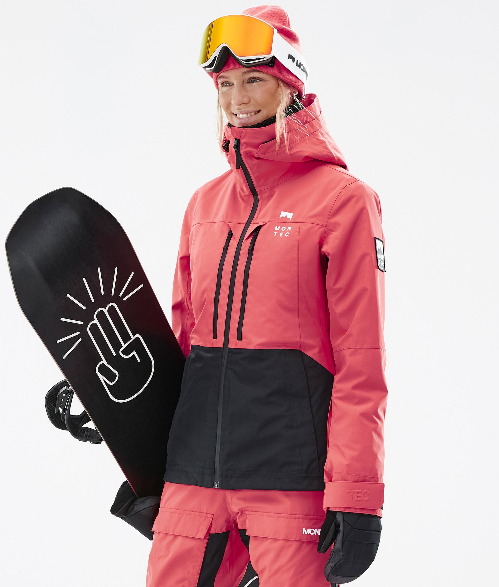 Moss W Snowboard Jacket Women Coral/Black