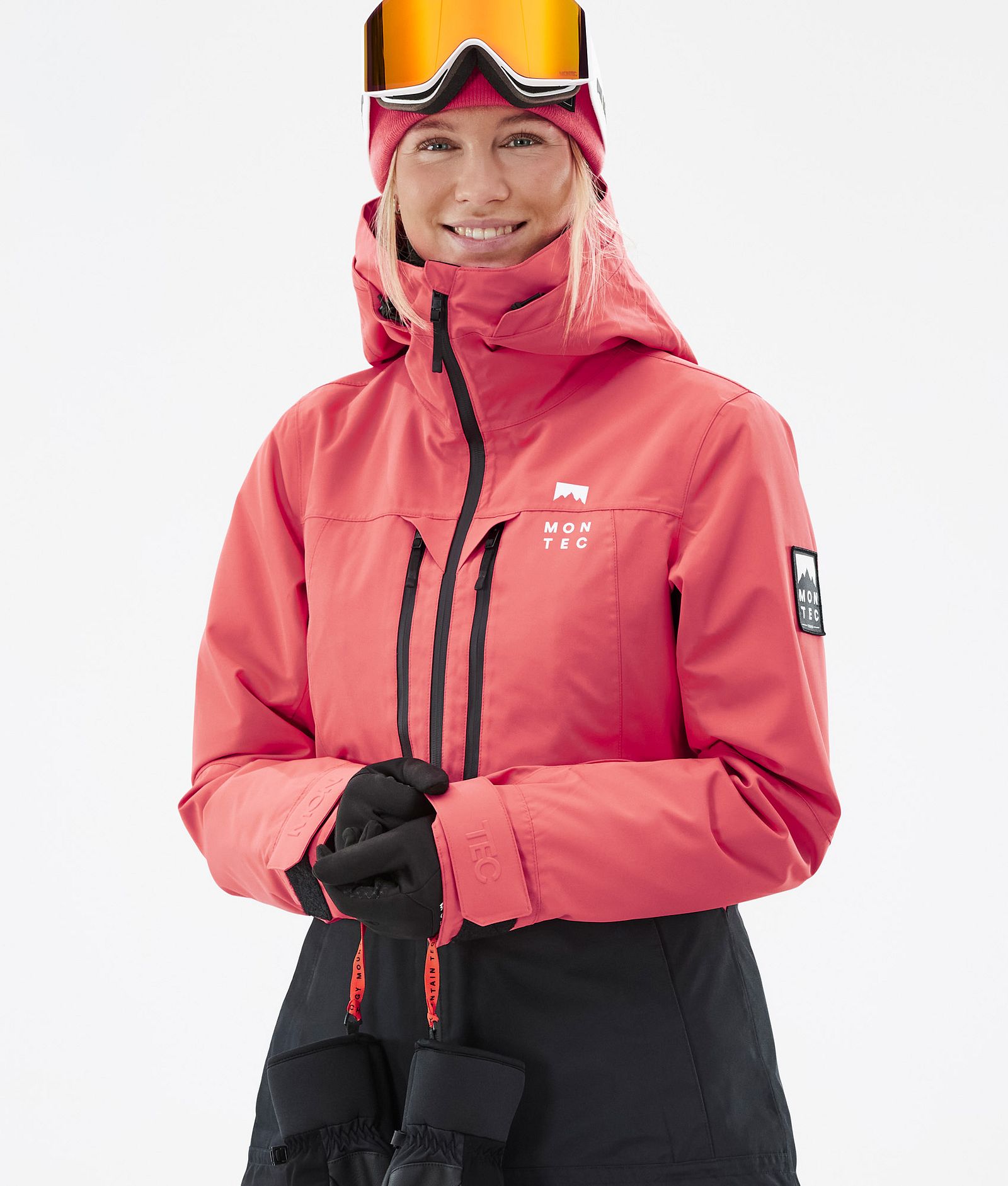 Moss W Veste Snowboard Femme Coral/Black, Image 3 sur 11