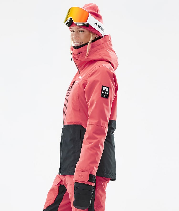 Moss W Ski Jacket Women Coral/Black