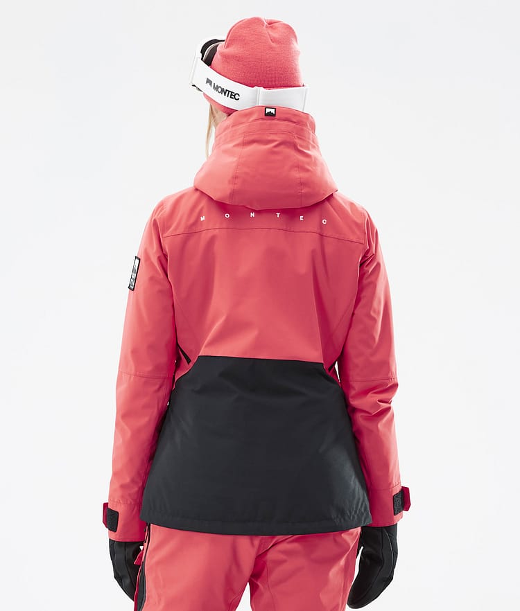 Moss W Veste de Ski Femme Coral/Black, Image 7 sur 10