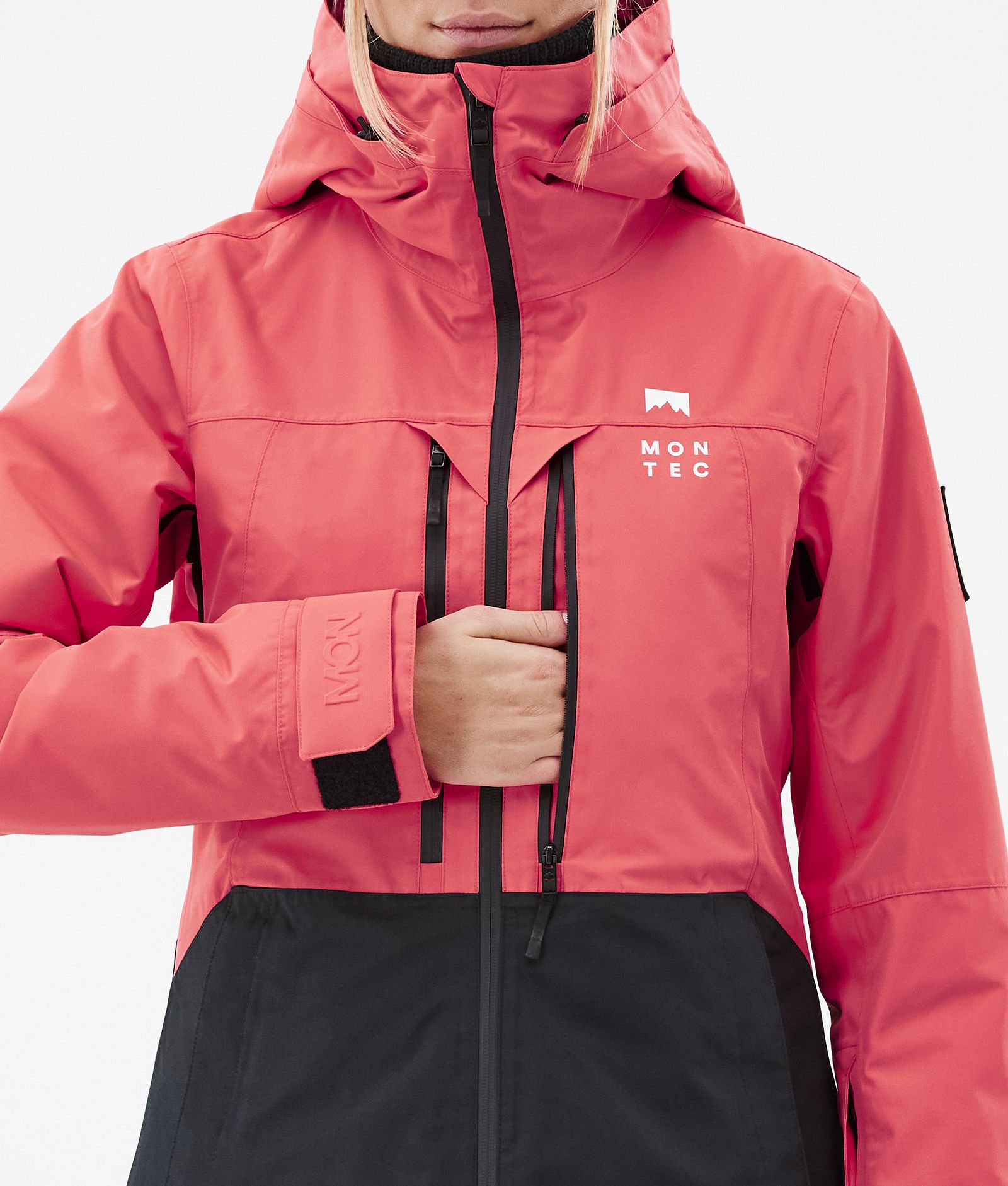 Moss W Veste de Ski Femme Coral/Black, Image 9 sur 10