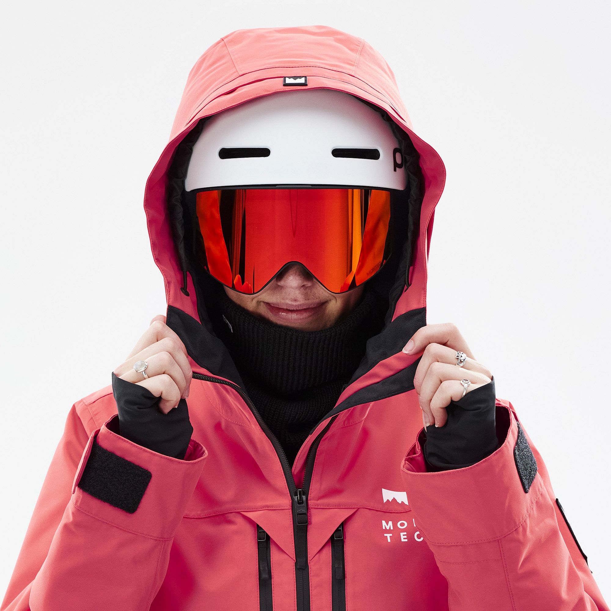 Montec Moss W Ski Jacket Women Coral/Black | Montecwear.com Montec Moss W Ski Jacket Women Coral/Black | Montecwear.com