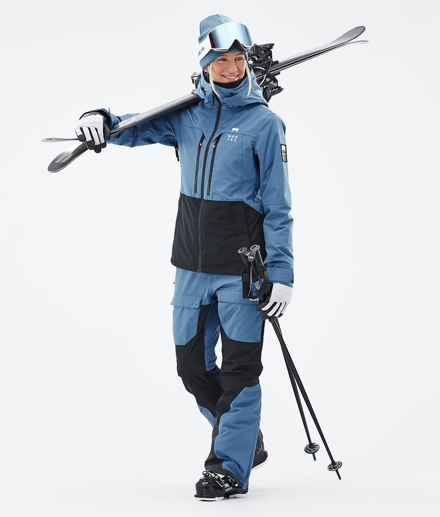 Moss W Ski Jacket Women Blue Steel/Black