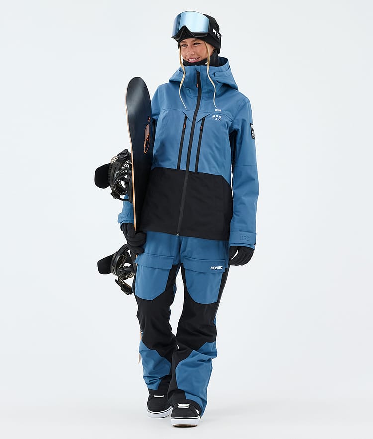 Moss W Chaqueta Snowboard Mujer Blue Steel/Black, Image 2 of 9