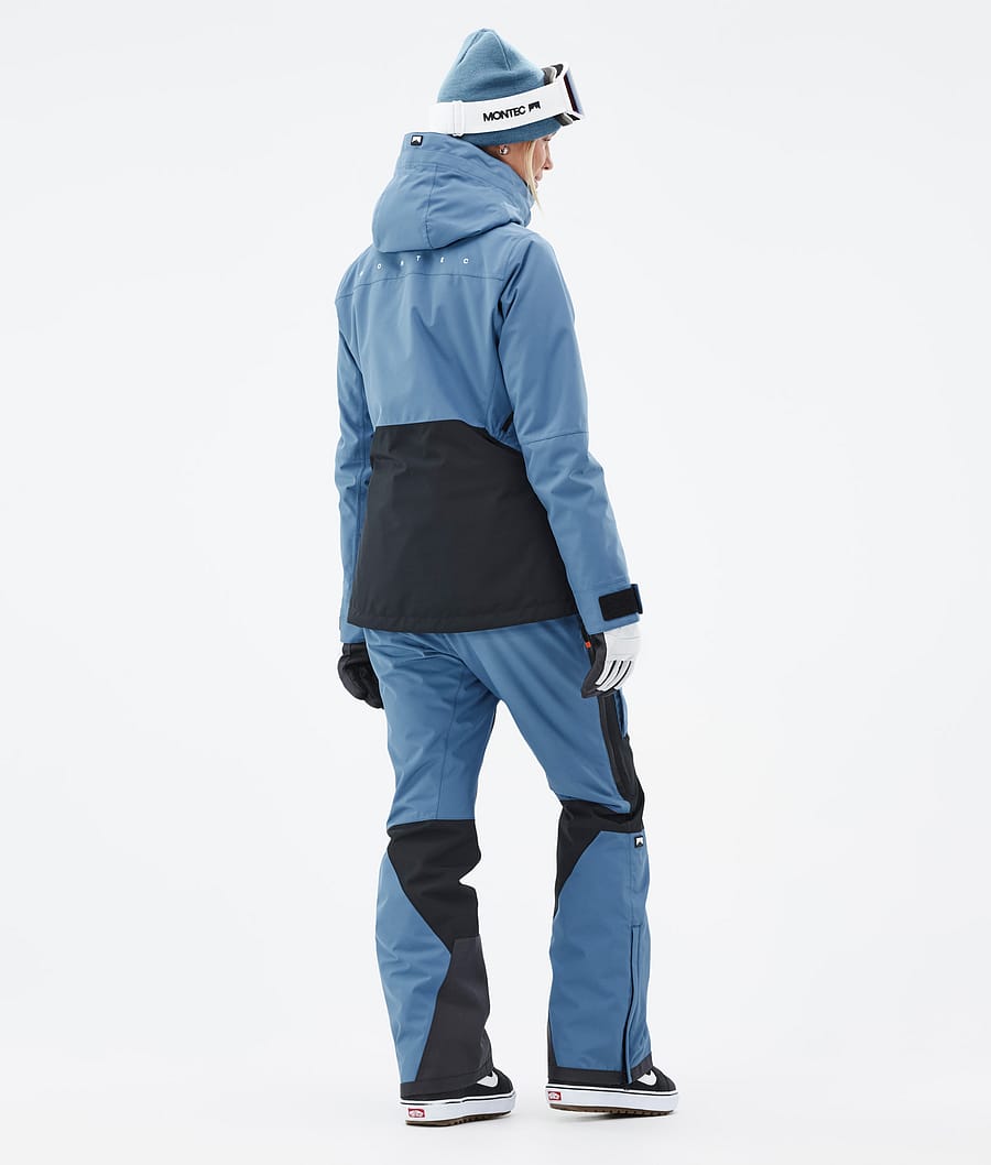 Moss W Snowboard Jacket Women Blue Steel/Black