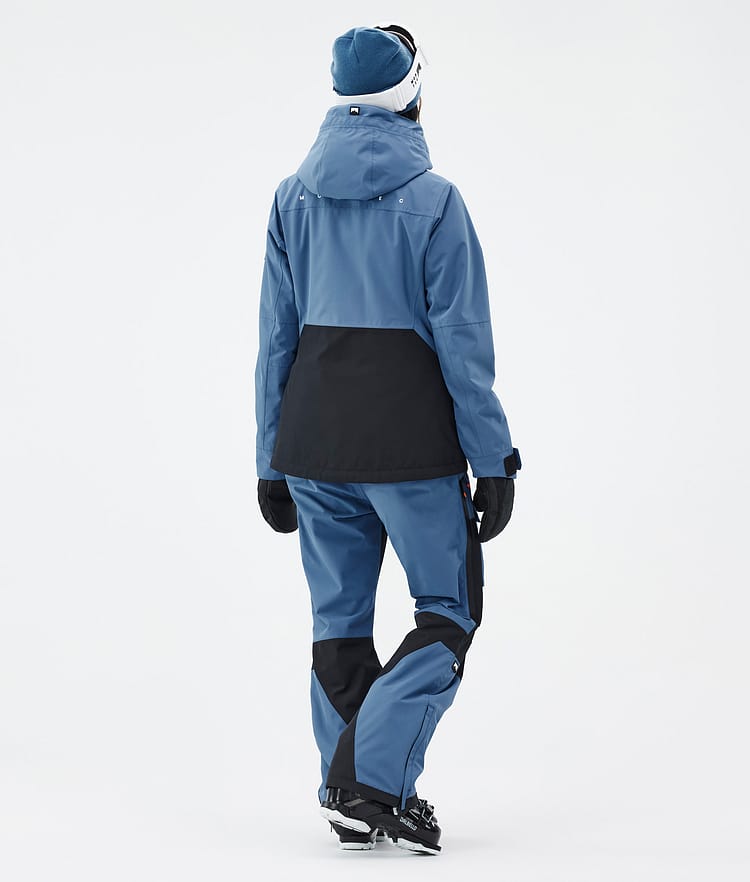 Moss W Skijacke Damen Blue Steel/Black, Bild 5 von 10