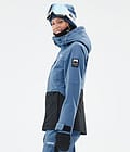 Moss W Snowboard Jacket Women Blue Steel/Black