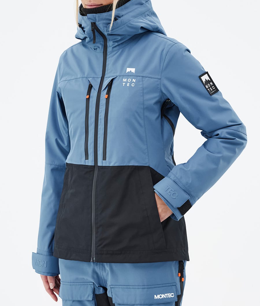 Moss W Ski Jacket Women Blue Steel/Black