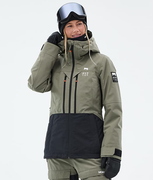Moss W Snowboard Jacket Women Greenish/Black