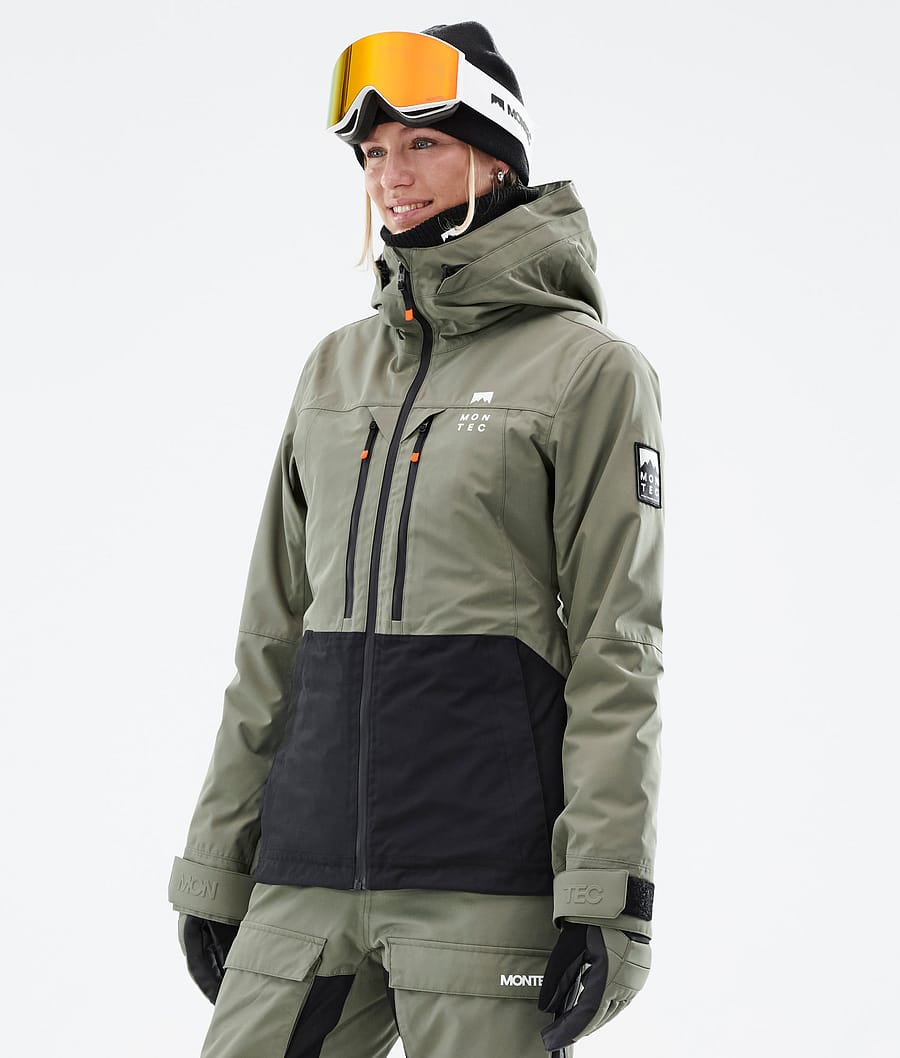 Moss W Snowboard Jacket Women Greenish/Black