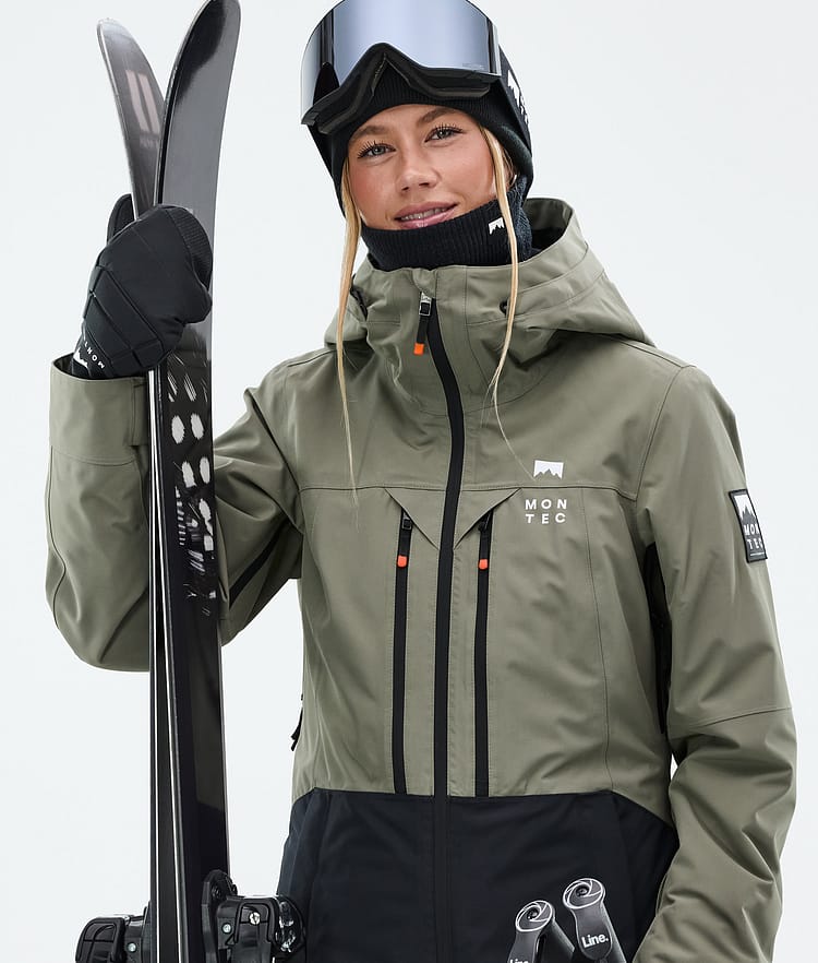 Moss W Skijacke Damen Greenish/Black, Bild 2 von 10