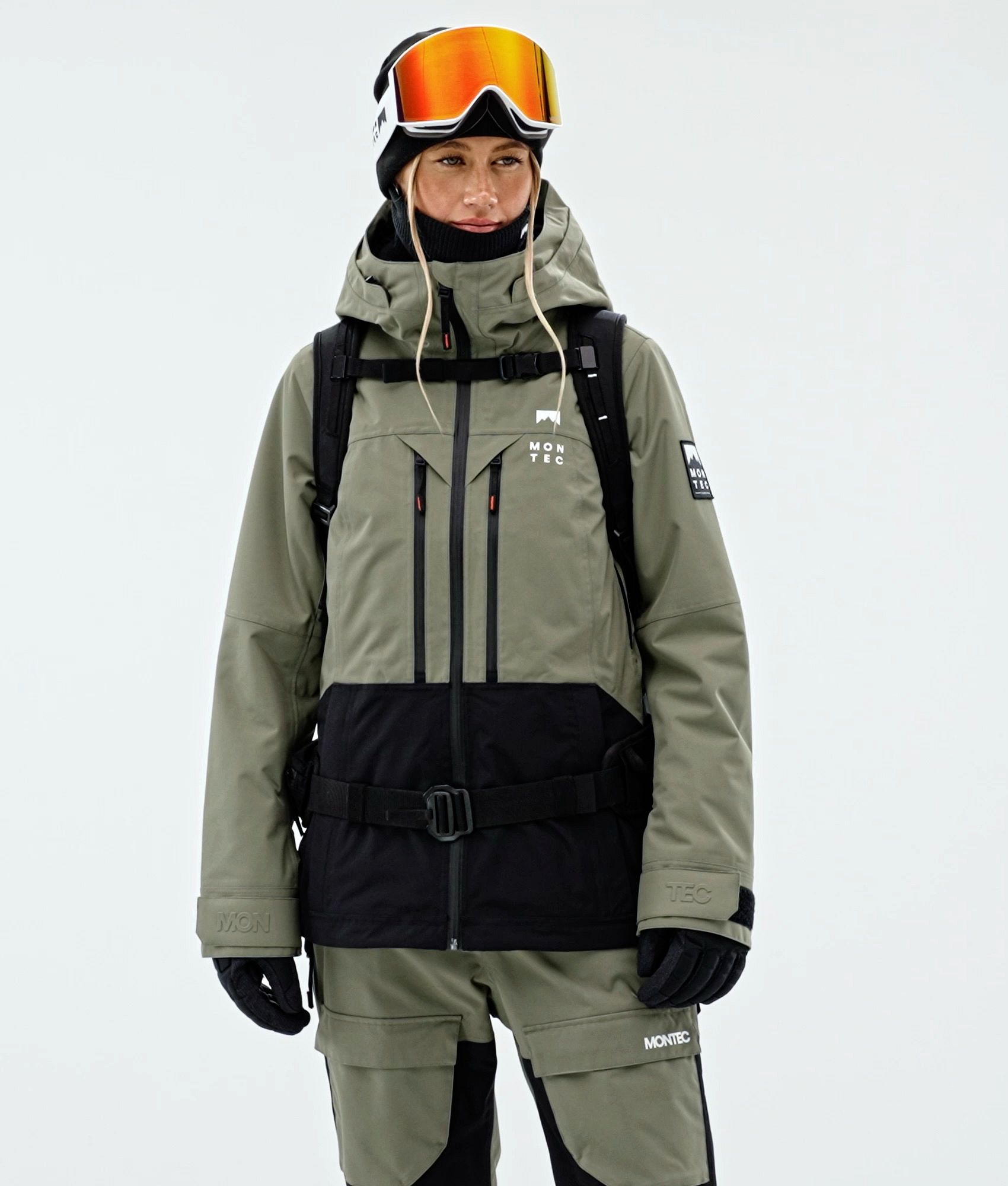 Montec Moss W Ski Jacket Women Greenish/Black | Montecwear.com