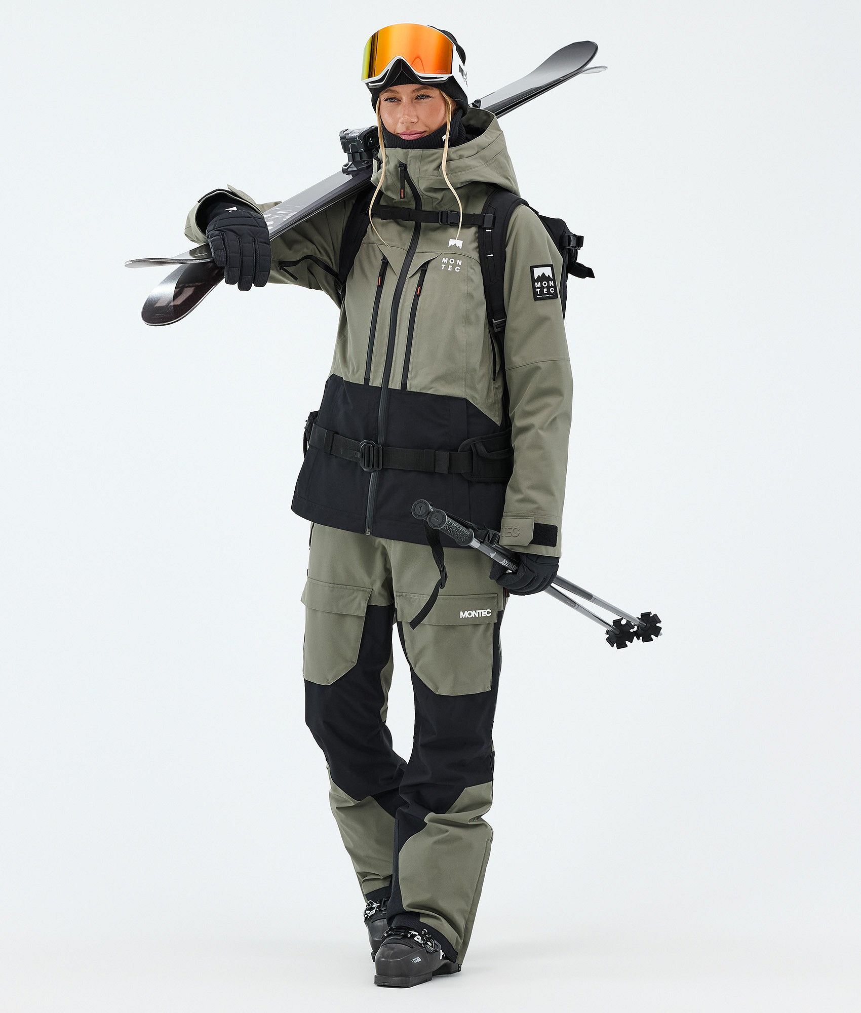 Montec Moss W Ski Jacket Women Greenish/Black | Montecwear.com