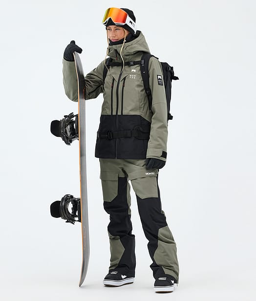 Moss W Snowboard Outfit Greenish/Black