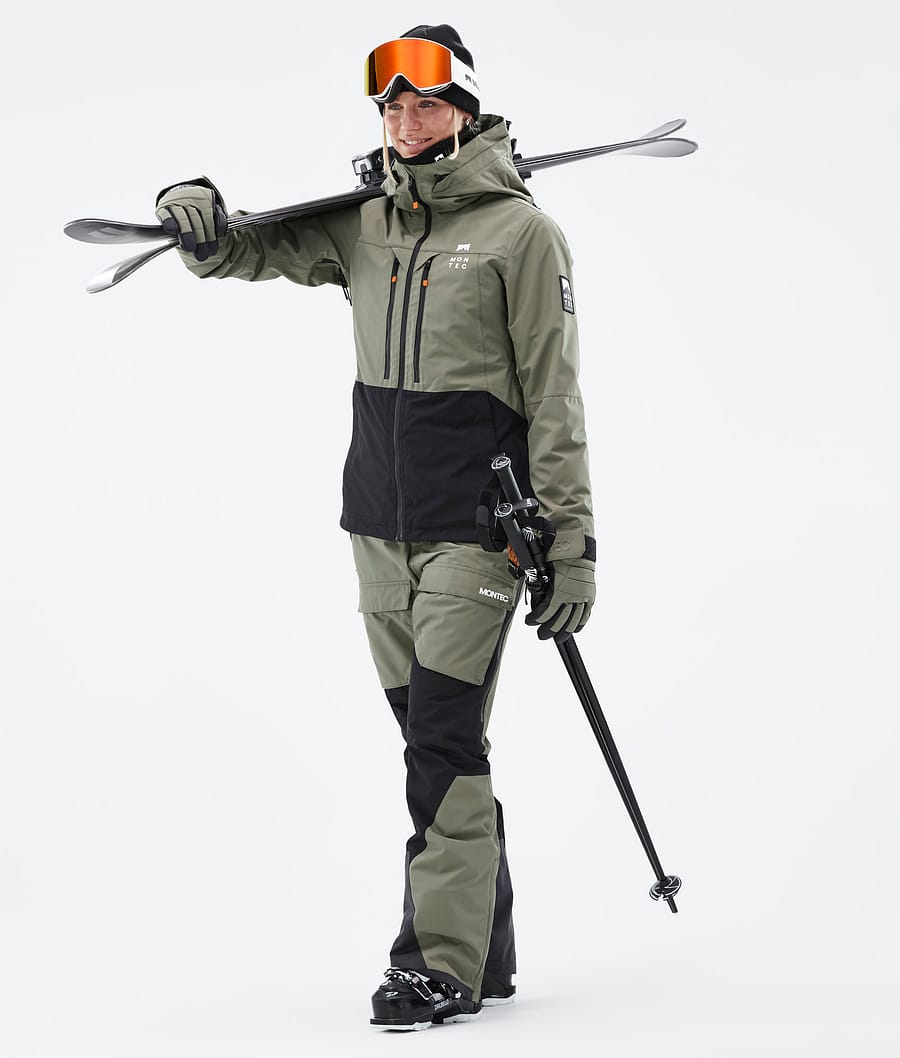 Moss W Ski Jacket Women Greenish/Black