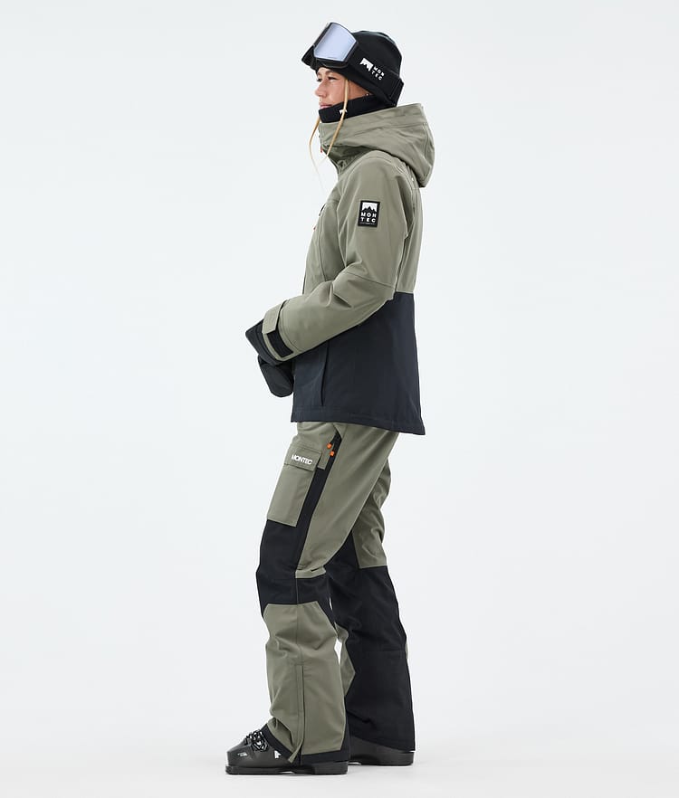 Moss W Skijacke Damen Greenish/Black, Bild 4 von 10