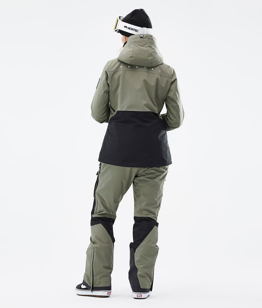 Moss W Snowboard Jacket Women Greenish/Black