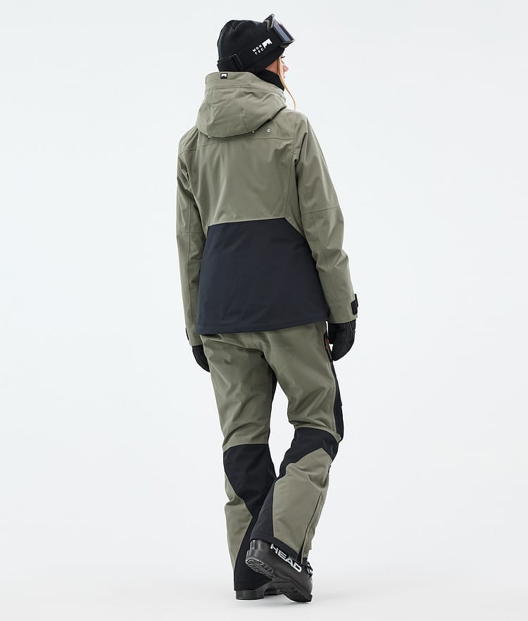 Moss W Skijacke Damen Greenish/Black, Bild 5 von 10
