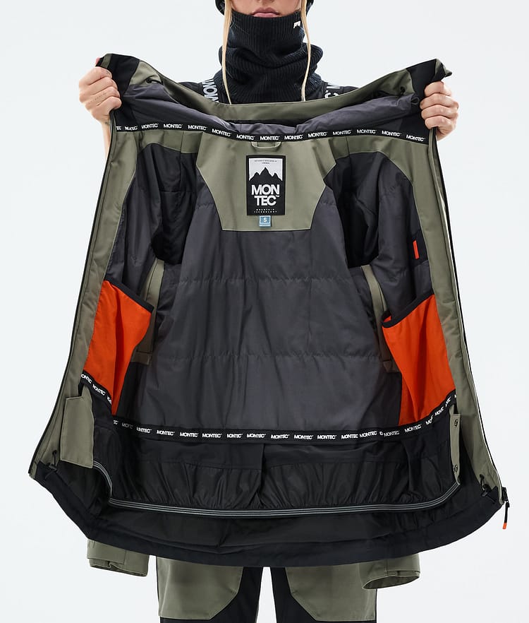 Moss W Skijacke Damen Greenish/Black, Bild 10 von 10