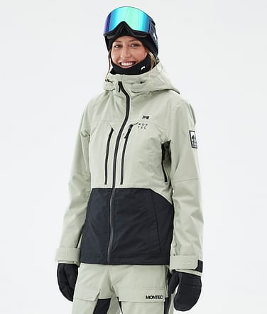 Moss W Veste Snowboard Femme Soft Green/Black Renewed