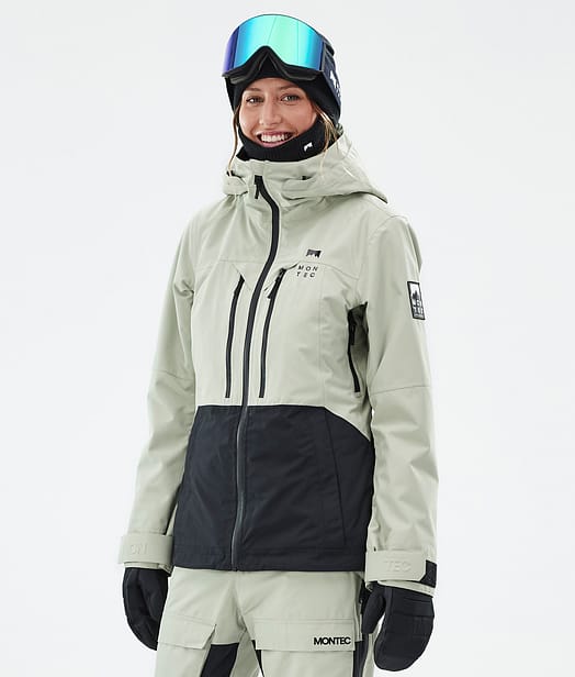 Moss W Snowboard Jacket Women Soft Green/Black