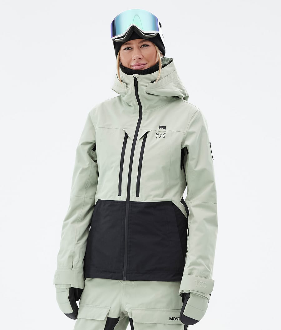 Moss W Snowboard Jacket Women Soft Green/Black