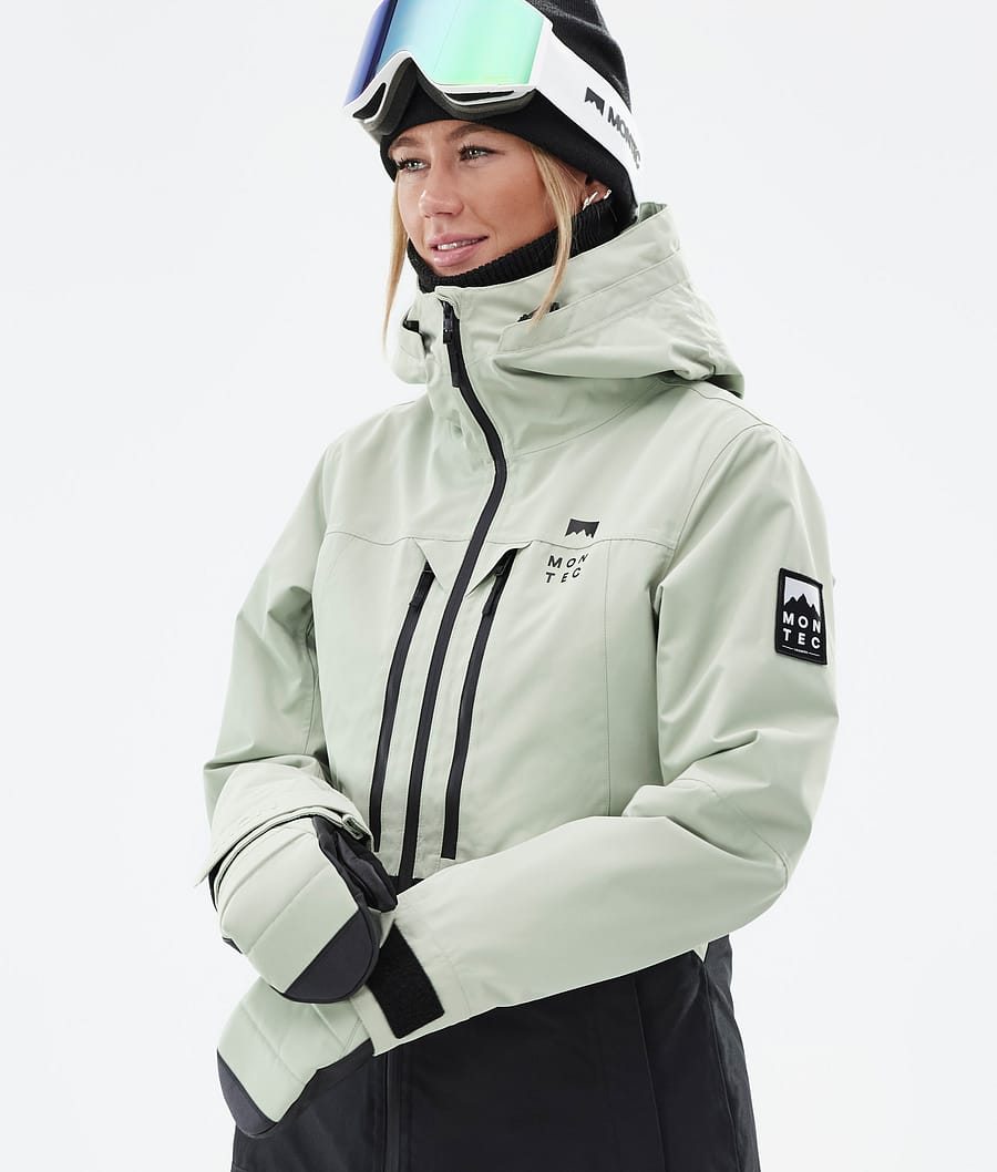 Moss W Snowboard Jacket Women Soft Green/Black