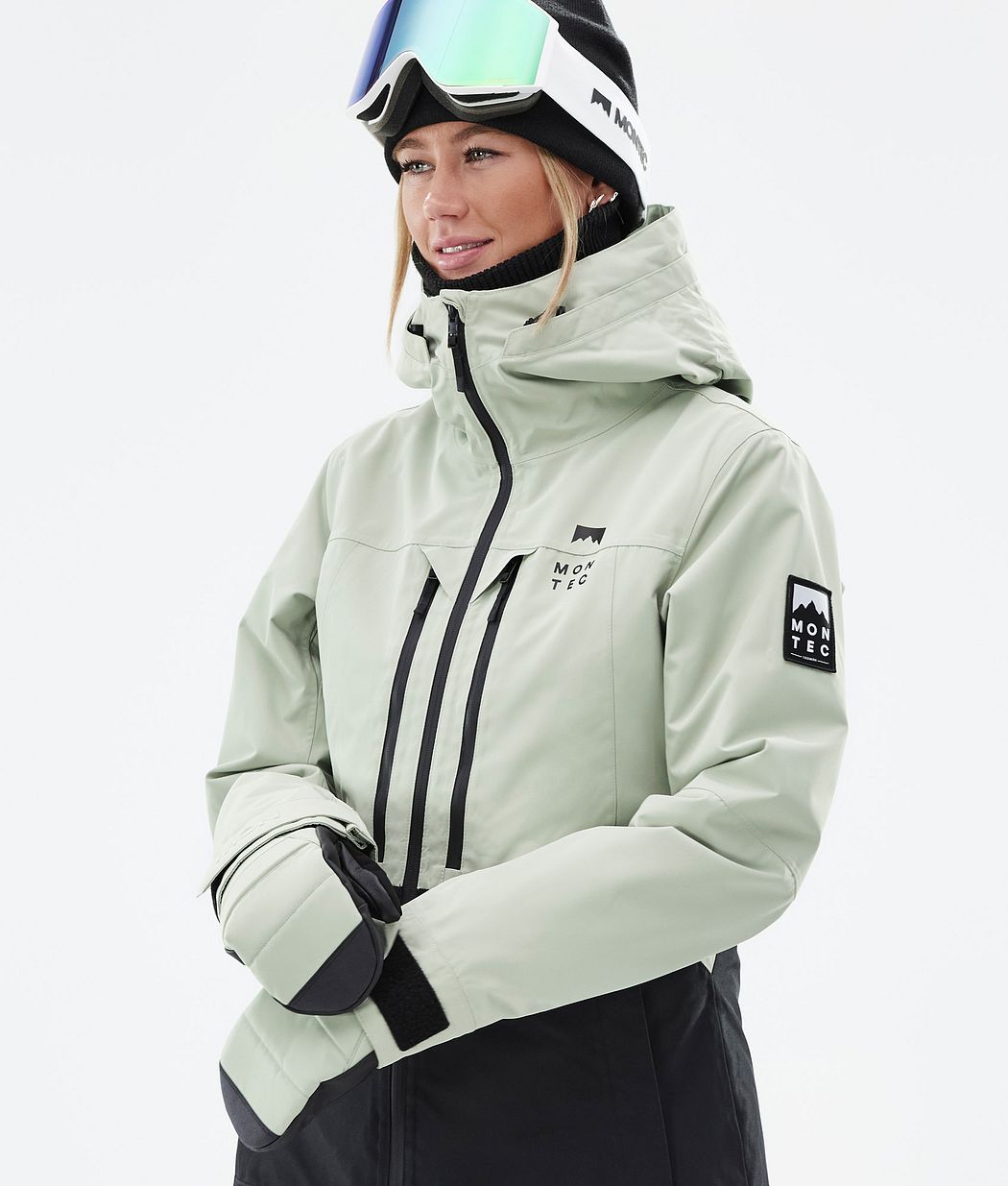 Moss W Snowboard Jacket Women Soft Green/Black