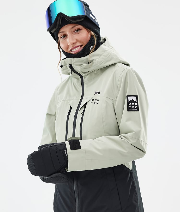 Moss W Manteau Ski Femme Soft Green/Black