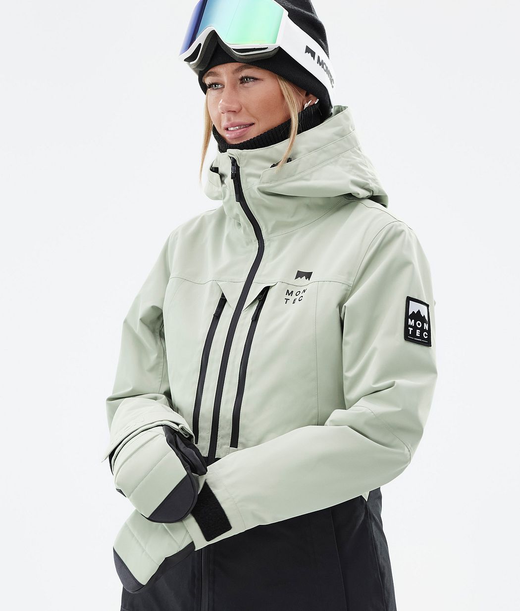 Moss W Ski Jacket Women Soft Green/Black
