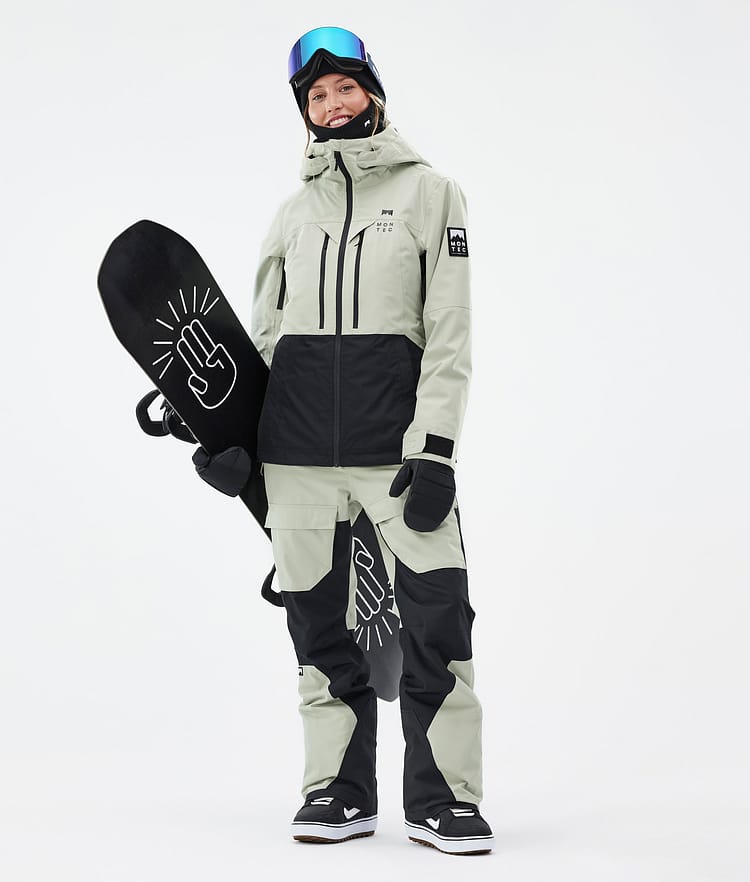 Moss W Veste Snowboard Femme Soft Green/Black, Image 3 sur 10