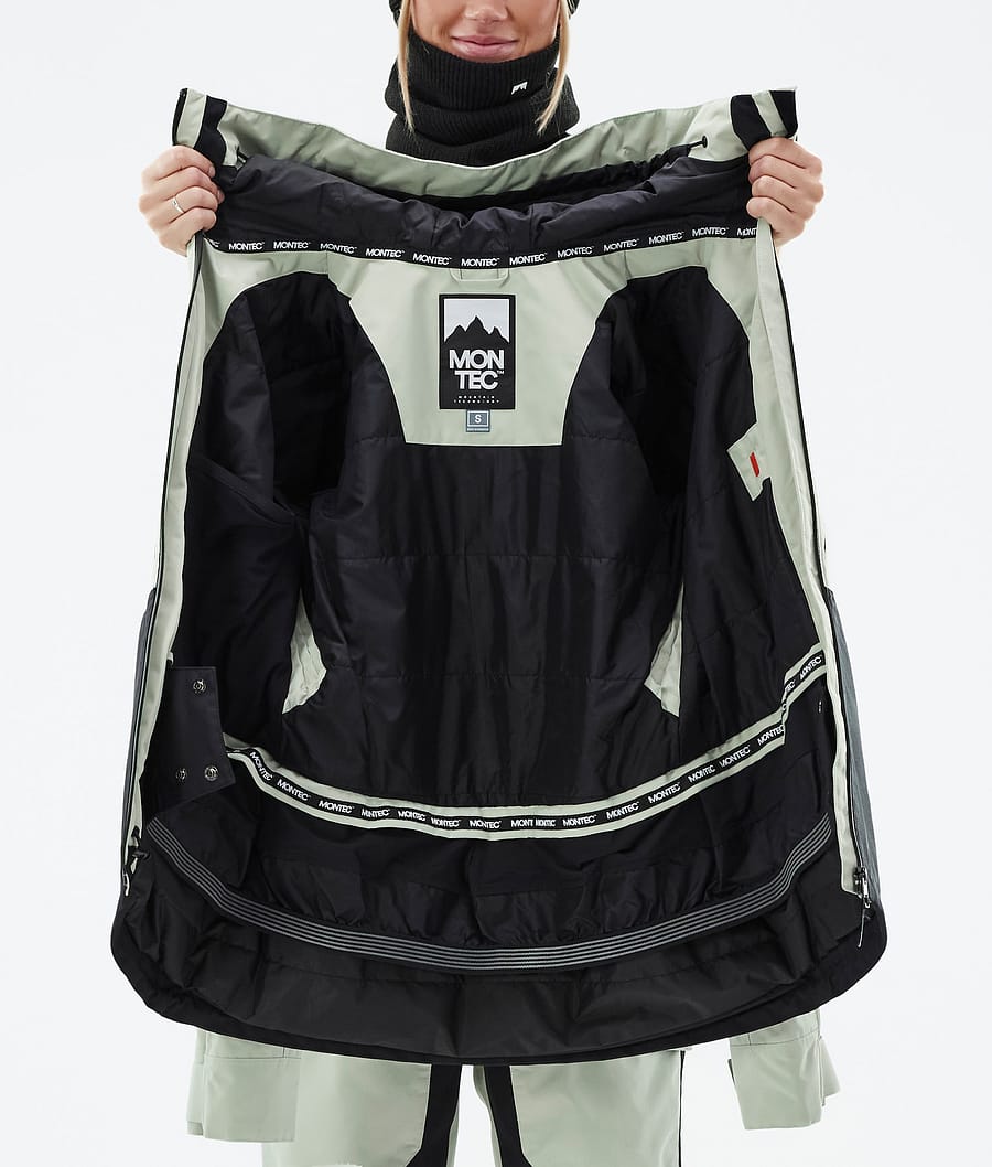 Moss W Snowboard Jacket Women Soft Green/Black