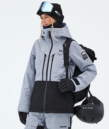Moss W Ski Jacket Women Soft Blue/Black