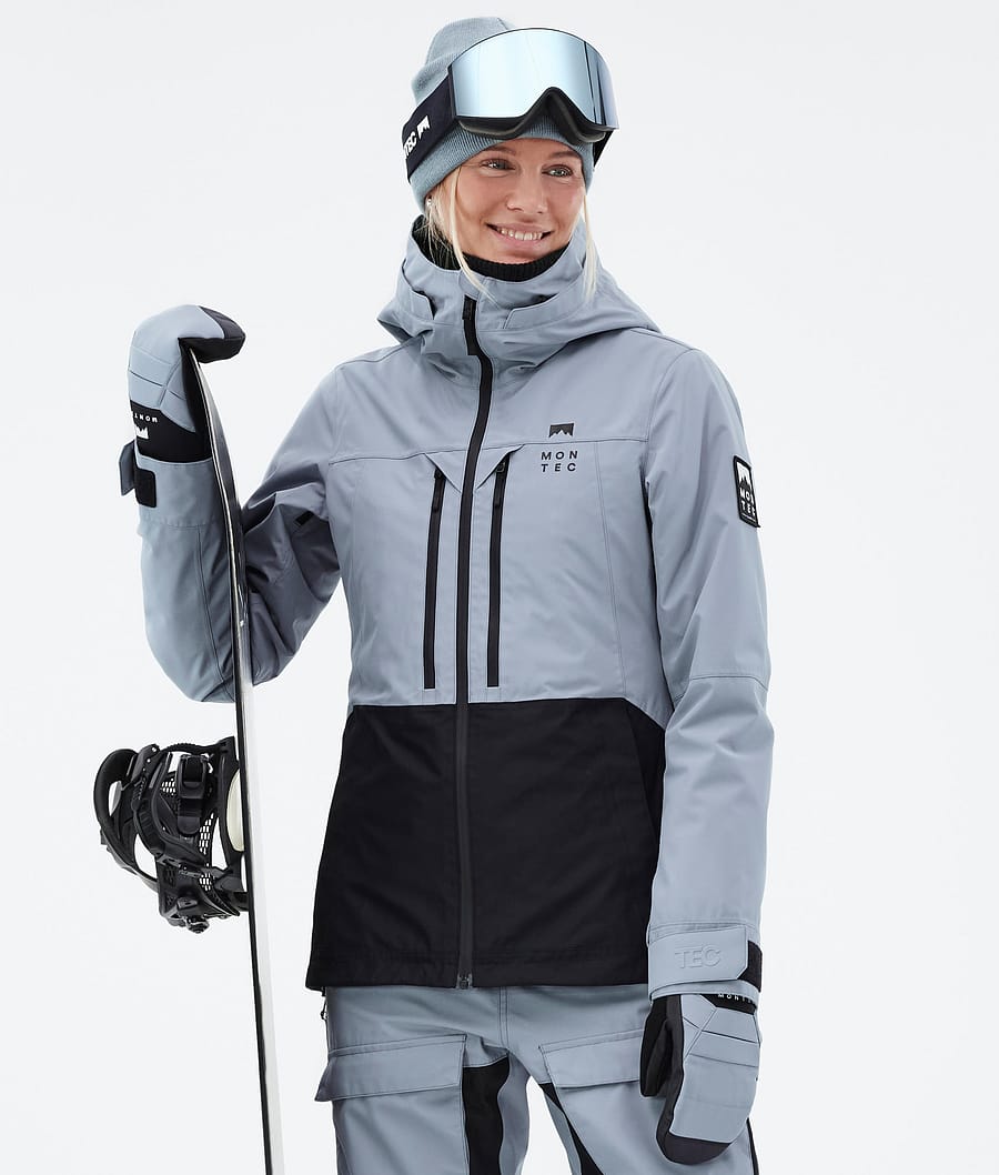 Moss W Snowboard Jacket Women Soft Blue/Black
