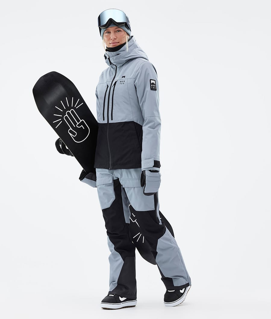 Moss W Snowboard Jacket Women Soft Blue/Black