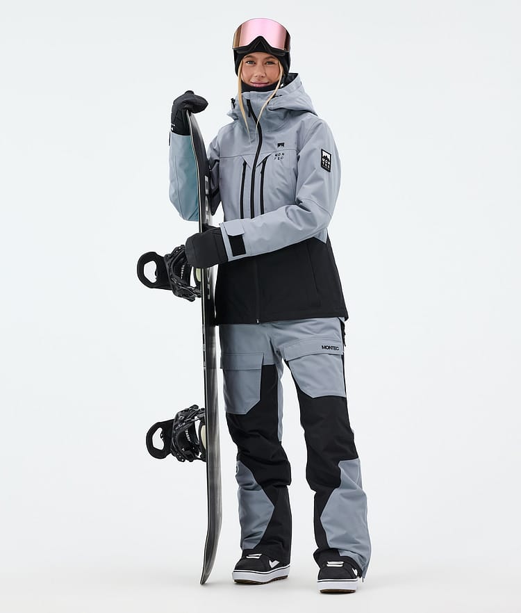 Moss W Veste Snowboard Femme Soft Blue/Black Renewed, Image 3 sur 10