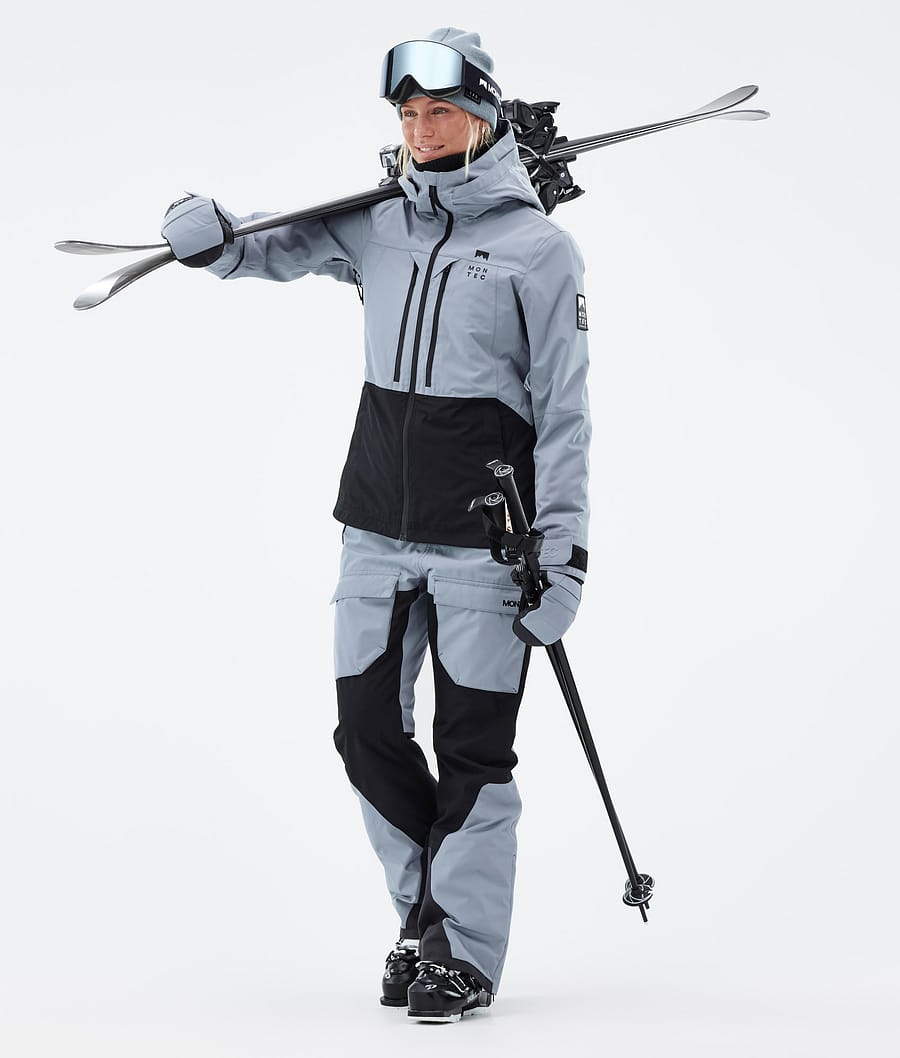 Moss W Ski Jacket Women Soft Blue/Black
