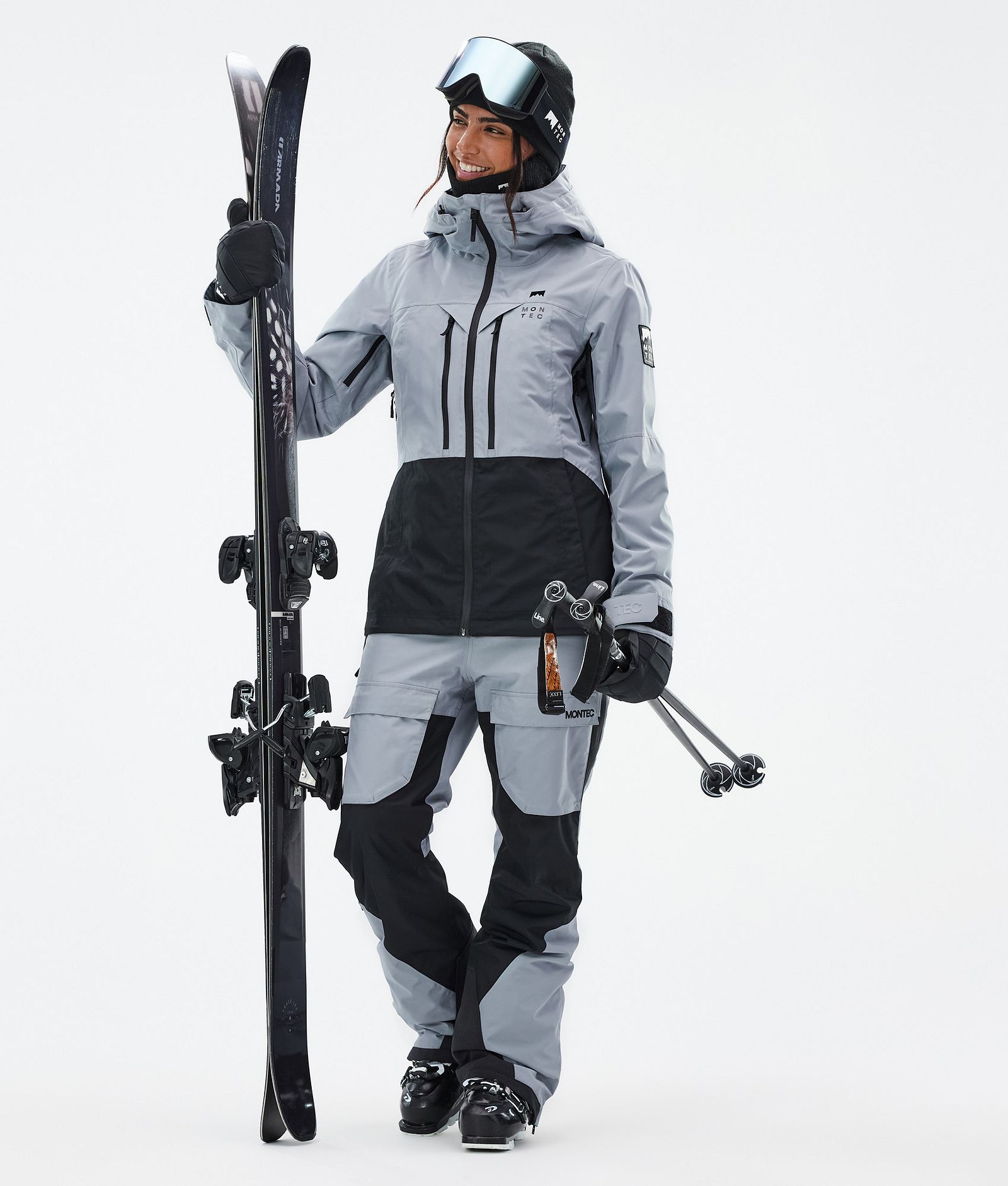 Moss W Skijacke Damen Soft Blue/Black, Bild 2 von 9