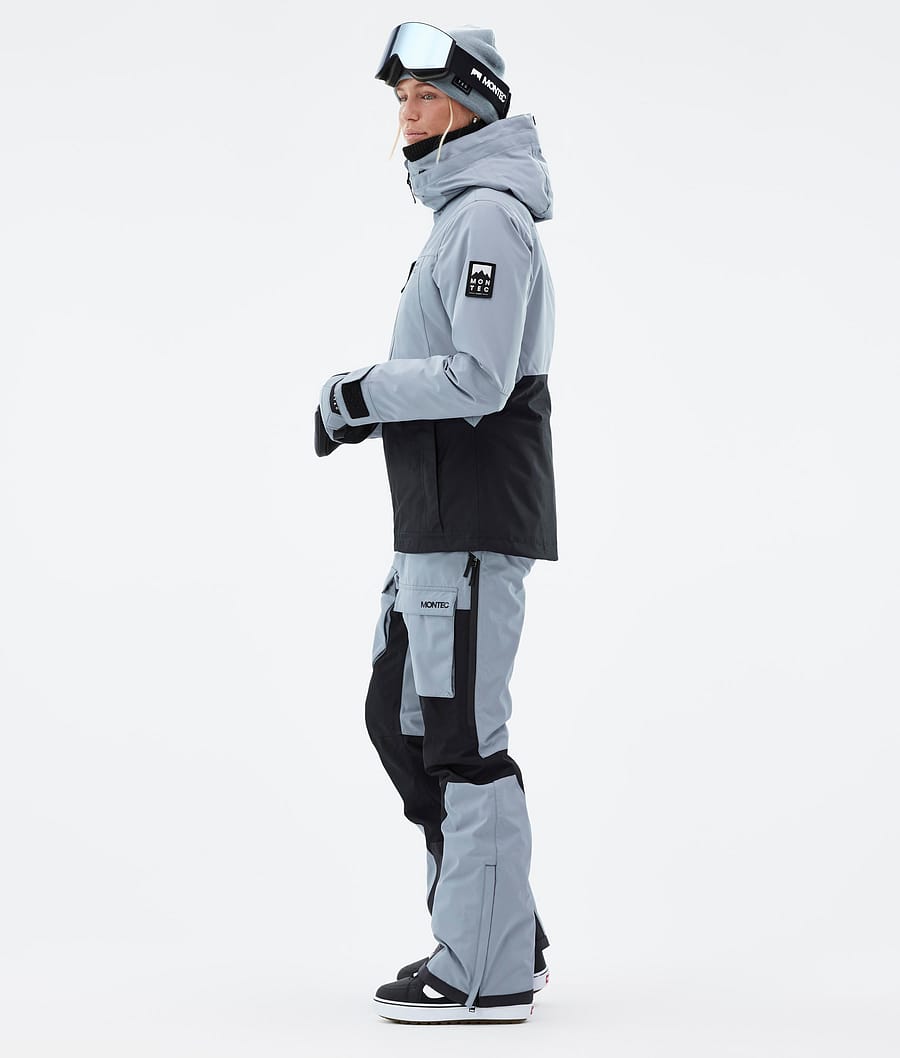 Moss W Snowboard Jacket Women Soft Blue/Black