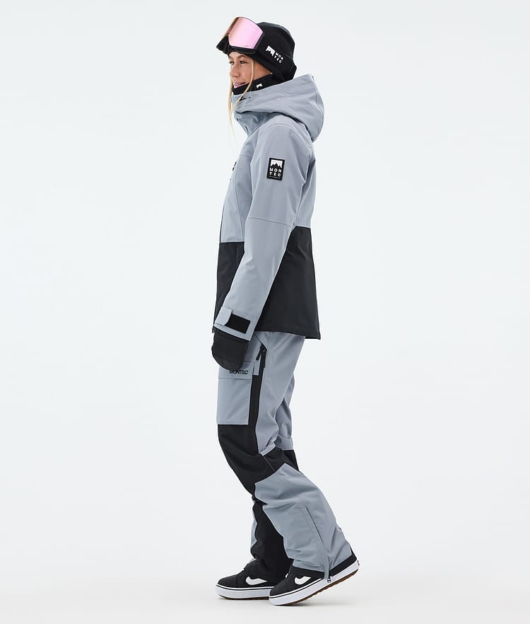Moss W Veste Snowboard Femme Soft Blue/Black Renewed, Image 4 sur 10
